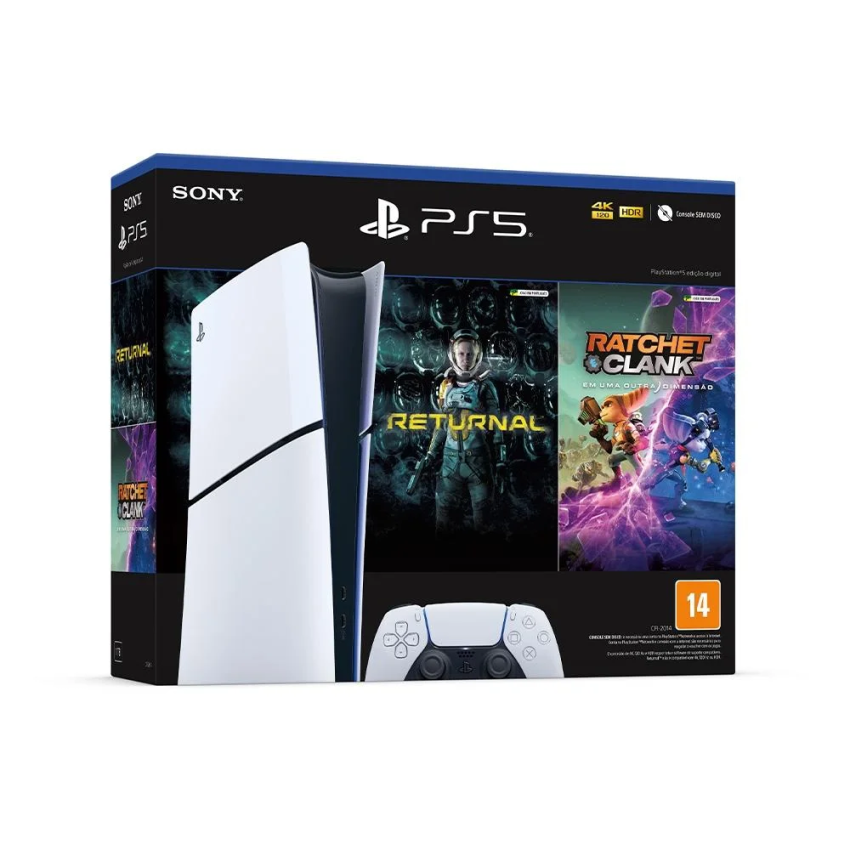 Console Sony PlayStation 5 Slim 1TB SSD + Controle DualSense